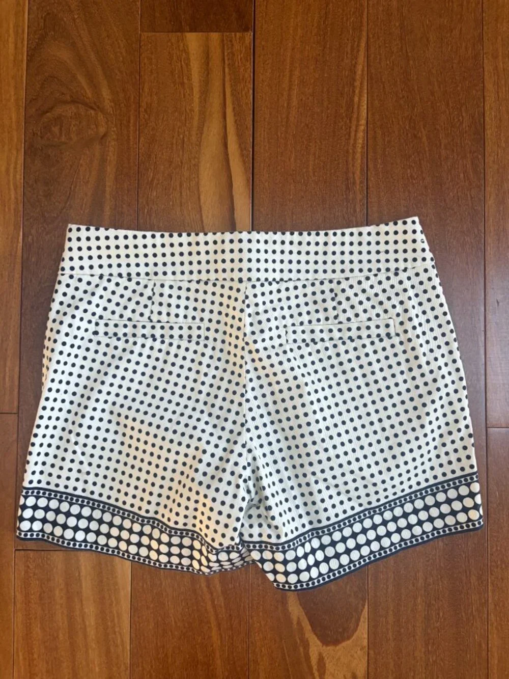 J Crew polka dot cotton chino shorts